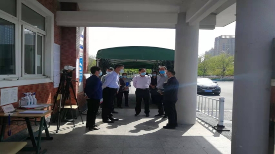 省教育厅张庚家副厅长一行来awc官网督导检查疫情防控工作
